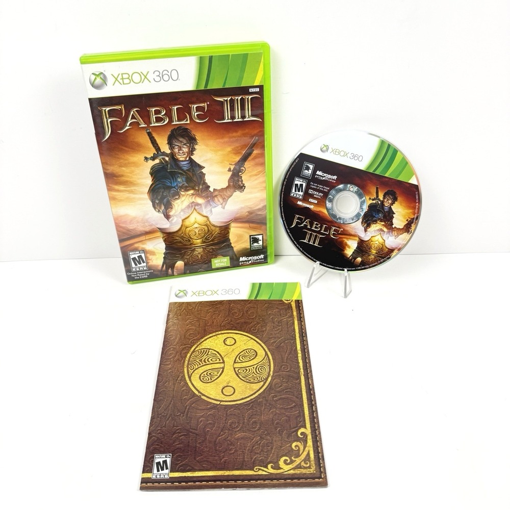 Fable III 3 Microsoft Xbox 360 Complete Manual CIB Tested Working